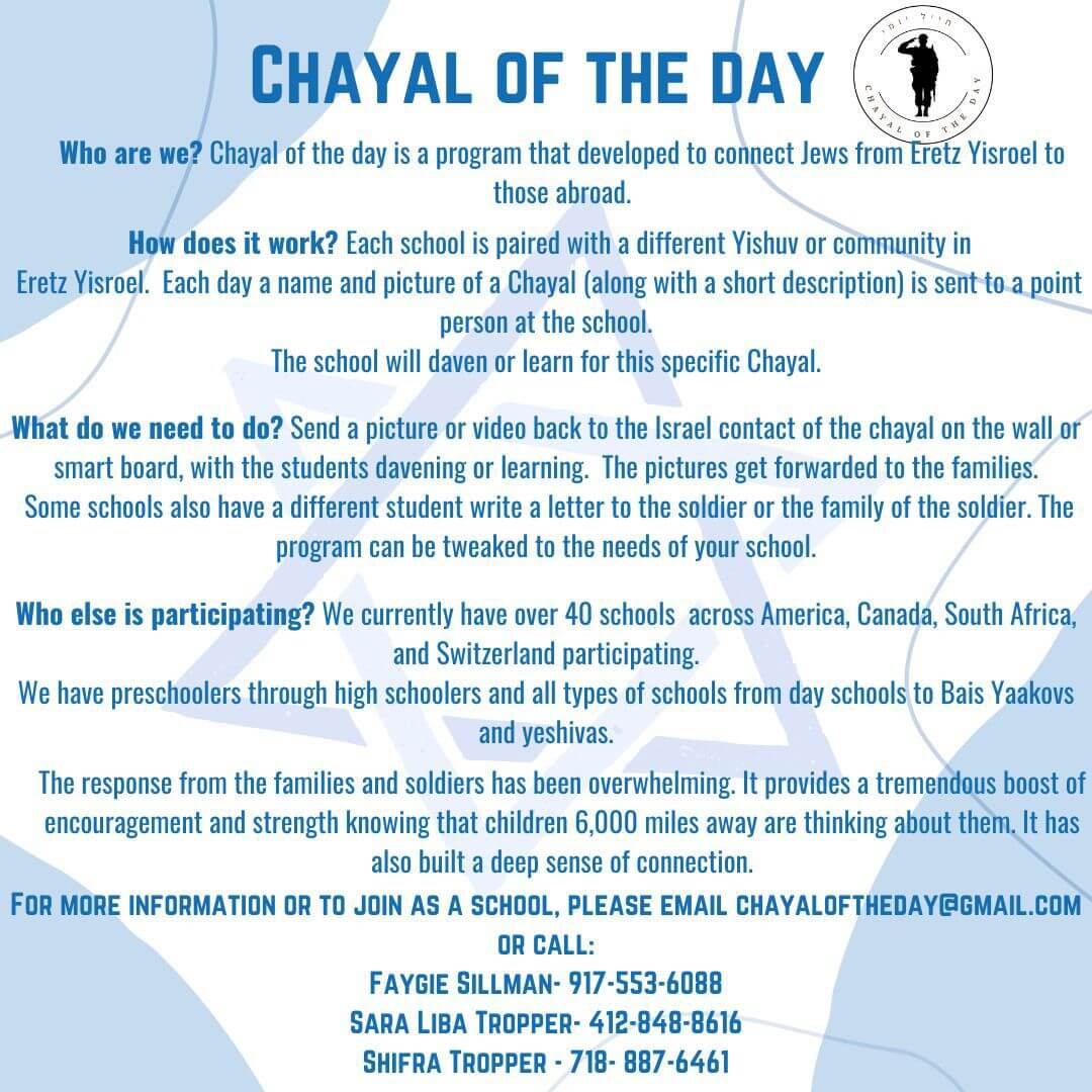 Flier Chayal of the day program